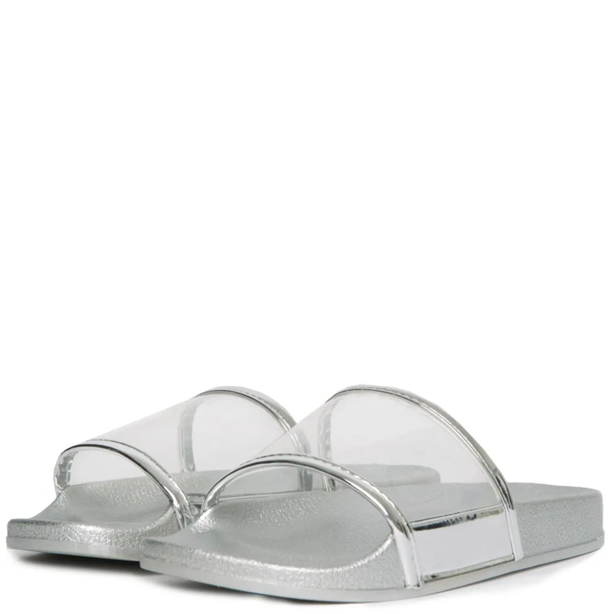 Cape Robbin Moira-11 Silver Slides Silver
