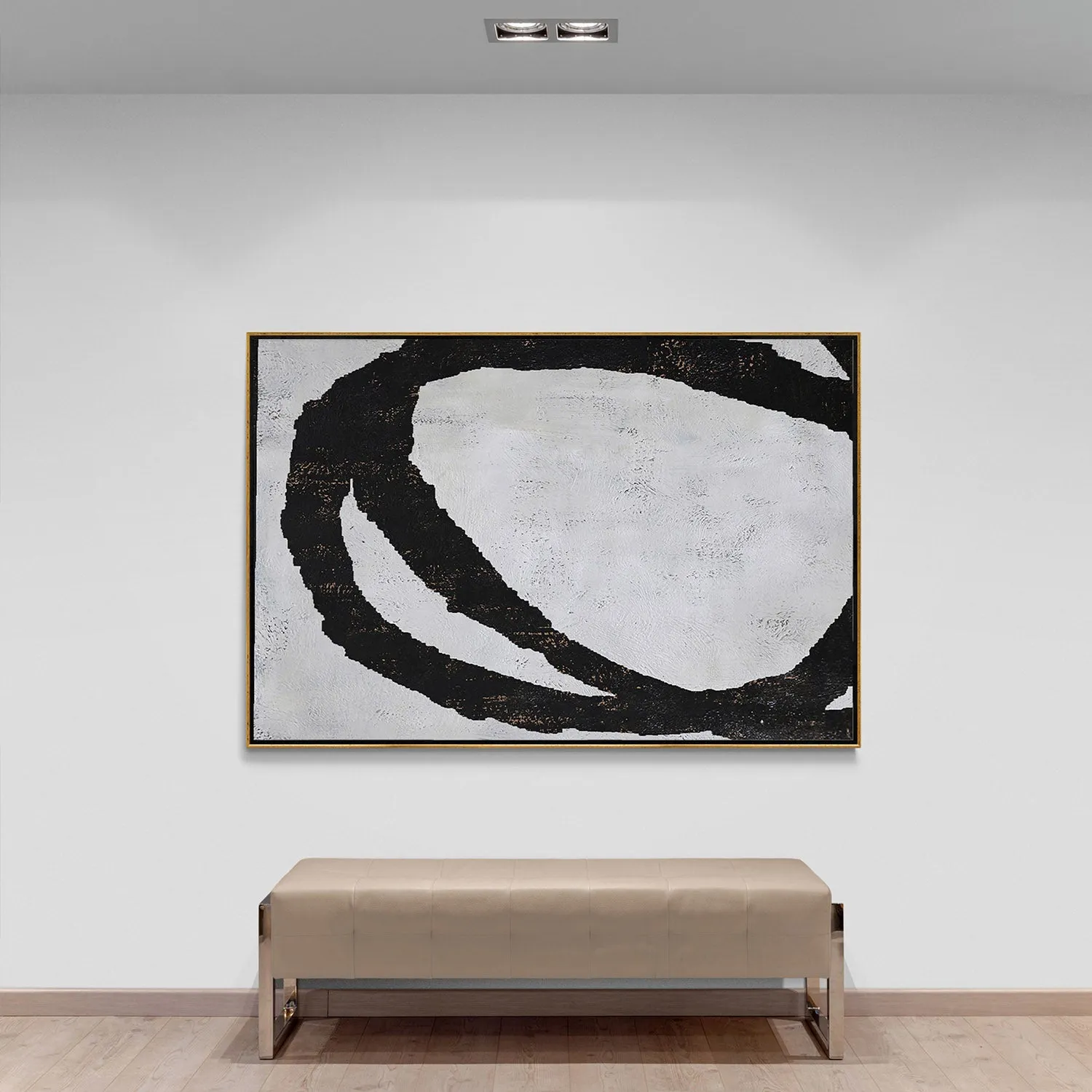 Horizontal Minimalist Geometric Painting H100H
