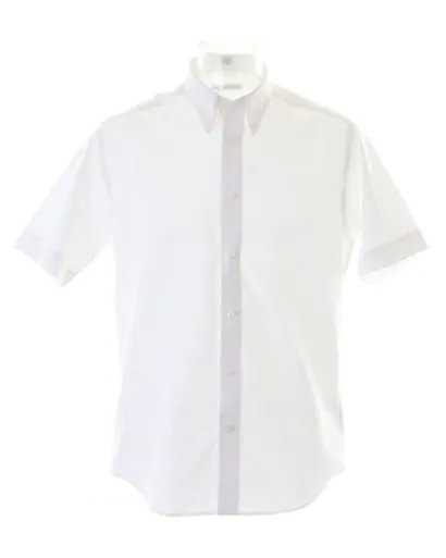 Kustom Kit Tailored Fit Oxford Short Sleeve Shirt-KK187