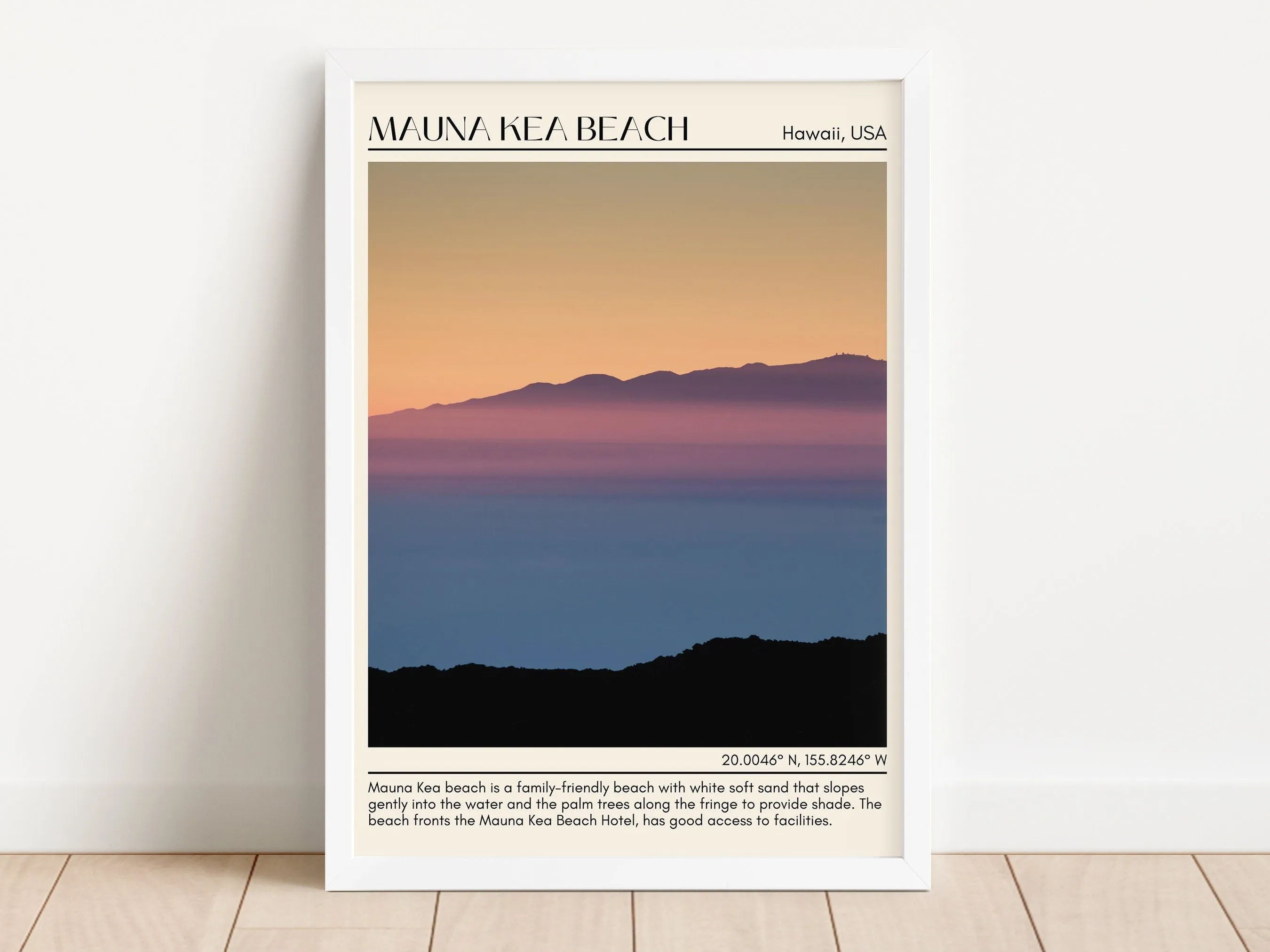 Mauna Kea Beach Wall Canvas, USA
