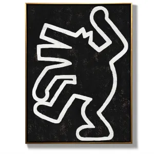 Vertical Abstract Dancing Man Painting H312VR