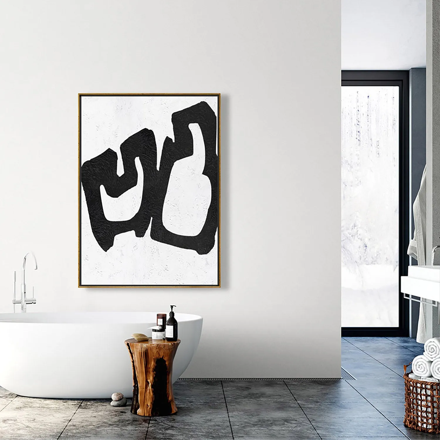 Vertical Minimalist Painting J75L
